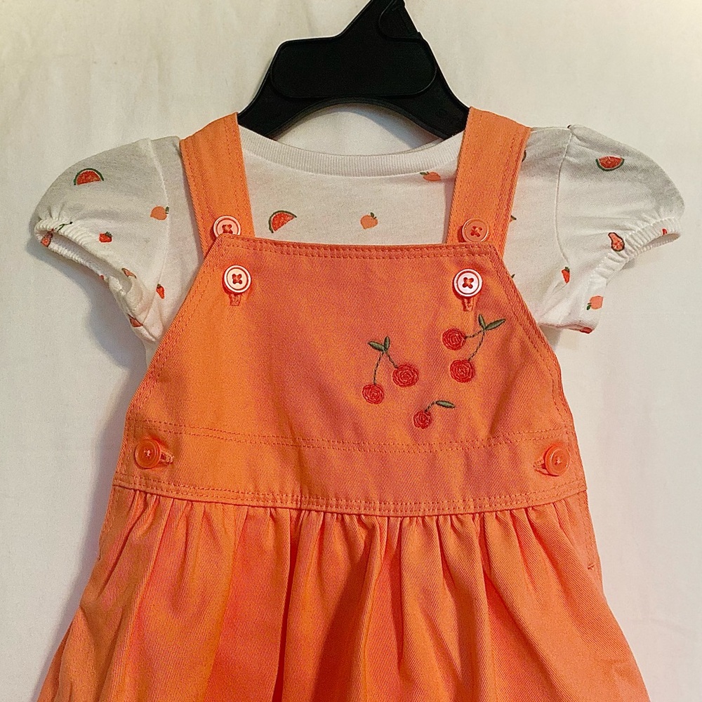Carter's Kids Pink And White Dress |  0-3 months